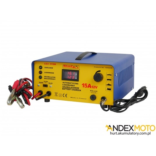 Ładowarka automatyczna EST-516M 12V/15A -zdjęcie numer 1
