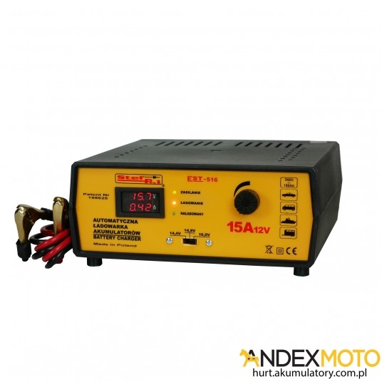 Ładowarka automatyczna EST-516P/12V/15A -zdjęcie numer 1