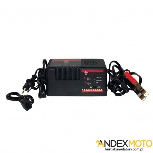 Ładowarka do akumulatora BAT 6V / 12V 1500mA -zdjęcie numer 1
