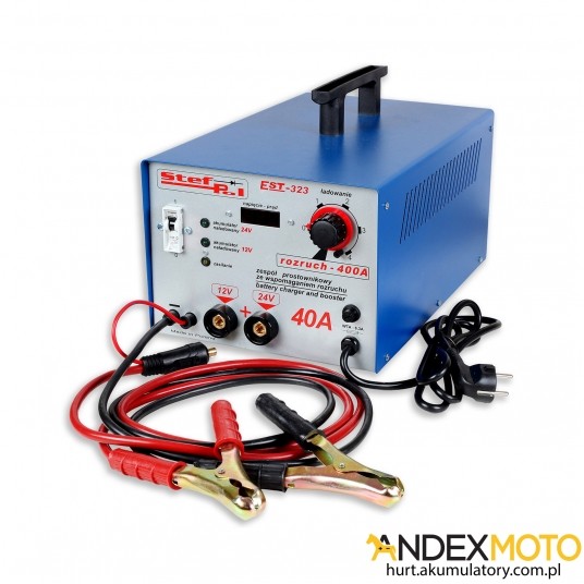 Prostownik EST-323 12V/24V/40A + rozruch -zdjęcie numer 1