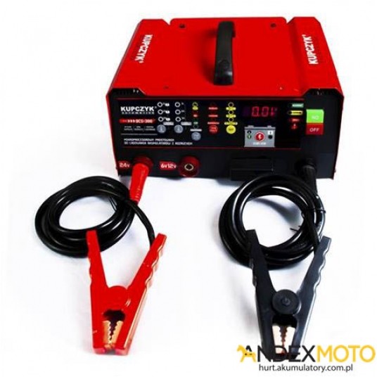 Prostownik z rozruchem BCS-300 6V/12V/24V 300A -zdjęcie numer 1