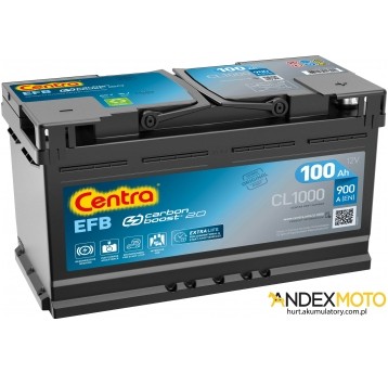 Akumulator 100 Ah CENTRA EFB CL1000