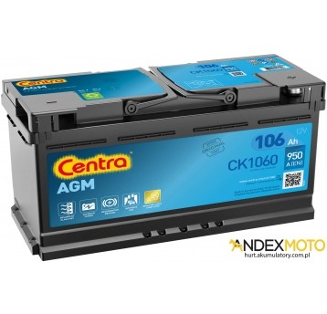 Akumulator 105 Ah CENTRA AGM CK1060/ EK1060