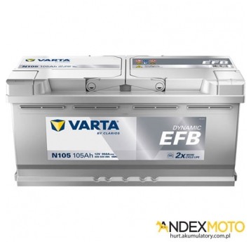 Akumulator 105 Ah VARTA DYNAMIC EFB N105 605500095