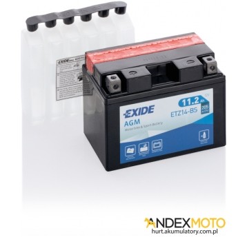Akumulator 11 Ah EXIDE AGM dry charged ETZ14-BS