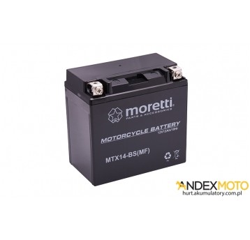 Akumulator 12V 12Ah MTX14-BS GEL MORETTI