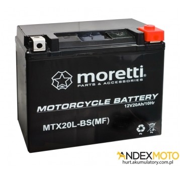 Akumulator 12V 18Ah MTX20L-BS GEL MORETTI