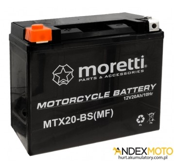 Akumulator 12V 20Ah MTX20-BS GEL MORETTI