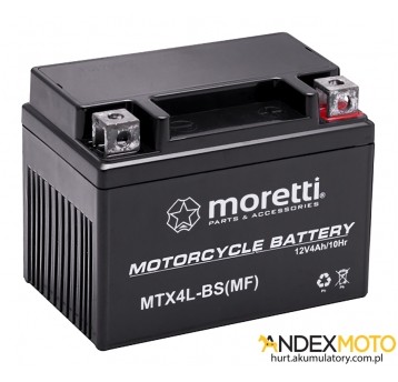 Akumulator 12V 4Ah MTX4L-BS GEL MORETTI