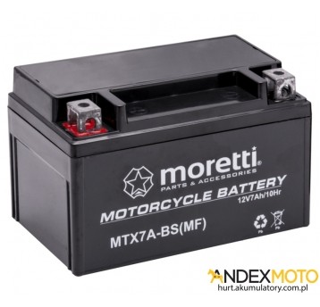 Akumulator 12V 7Ah MTX7A-BS GEL MORETTI
