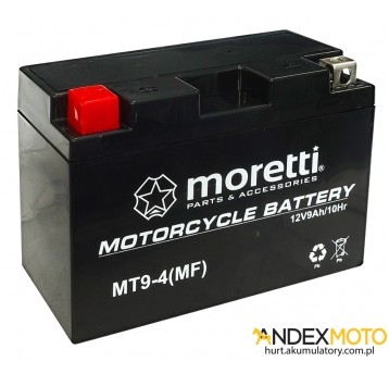 Akumulator 12V 9Ah MT9-4 GEL MORETTI