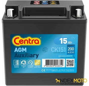 Akumulator 15 Ah CENTRA AUXILIARY CK151