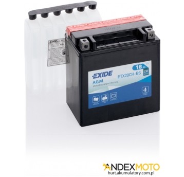 Akumulator 18 Ah EXIDE AGM dry charged ETX20CH-BS