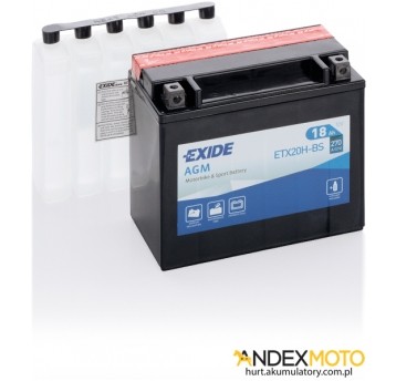Akumulator 18 Ah EXIDE AGM dry charged ETX20H-BS