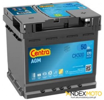 Akumulator 50 Ah CENTRA AGM CK500