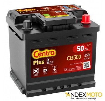 Akumulator 50 Ah CENTRA PLUS CB500