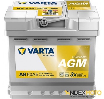 Akumulator 50 Ah VARTA DYNAMIC AGM A9 550901054