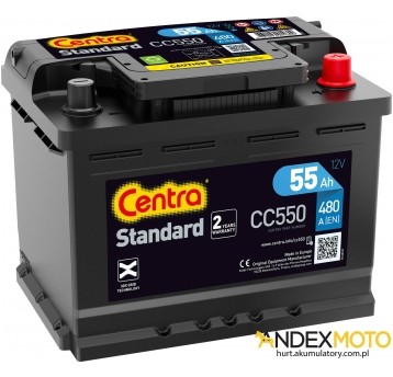 Akumulator 55 Ah CENTRA STANDARD CC550
