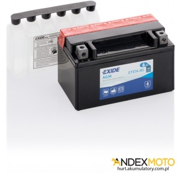 Akumulator 6 Ah EXIDE AGM dry charged ETX7A-BS