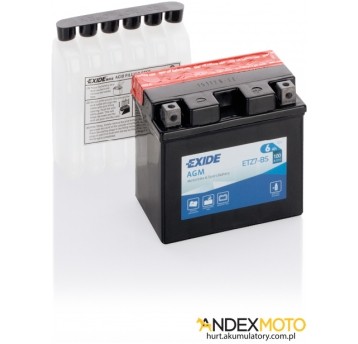 Akumulator 6 Ah EXIDE AGM dry charged ETZ7-BS