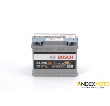 Akumulator 60 Ah BOSCH AGM S5A05 0 092 S5A 050