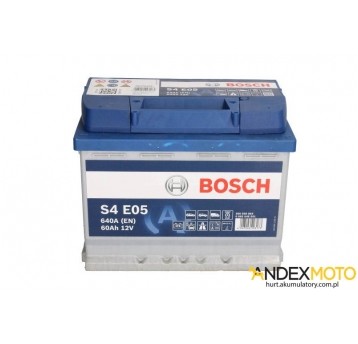 Akumulator 60 Ah BOSCH EFB S4E05 0 092 S4E 051