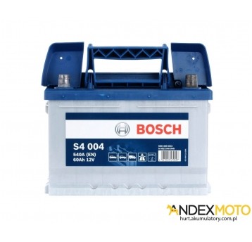 Akumulator 60 Ah BOSCH S4 S4004 0 092 S40 040