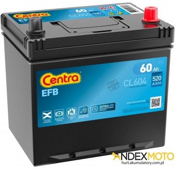 Akumulator 60 Ah CENTRA EFB CL604