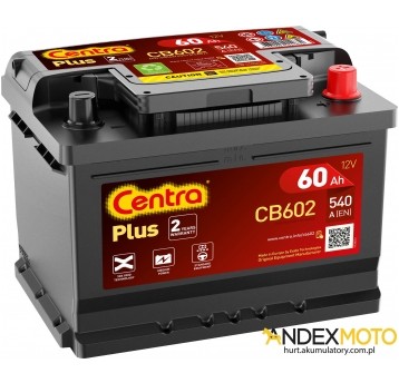 Akumulator 60 Ah CENTRA PLUS CB602