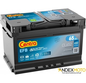 Akumulator 65 Ah CENTRA EFB CL652