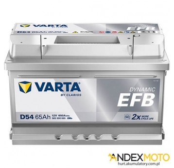Akumulator 65 Ah VARTA DYNAMIC EFB D54 565500065