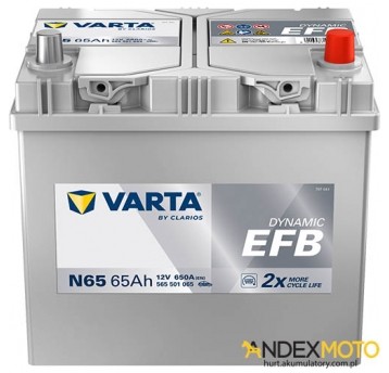 Akumulator 65 Ah VARTA DYNAMIC EFB N65 565501065