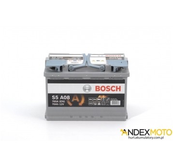 Akumulator 70 Ah BOSCH AGM S5A08 0 092 S5A 080