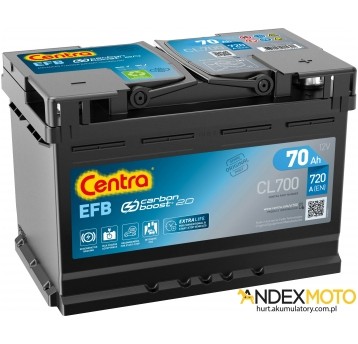 Akumulator 70 Ah CENTRA EFB CL700