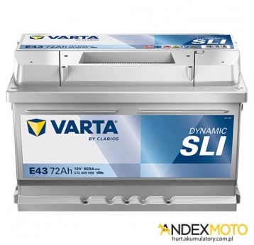 Akumulator 72 Ah VARTA DYNAMIC SLI E43 572409068