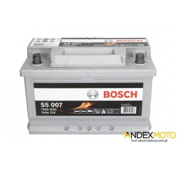 Akumulator 74 Ah BOSCH S5 S5007 0 092 S50 070