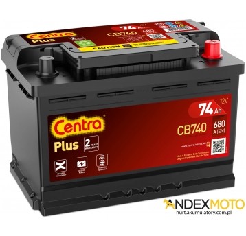 Akumulator 74 Ah CENTRA PLUS CB740