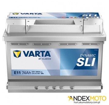 Akumulator 74 Ah VARTA DYNAMIC SLI E11 574012068