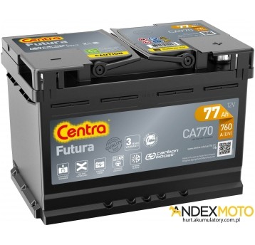 Akumulator 77 Ah CENTRA FUTURA CA770