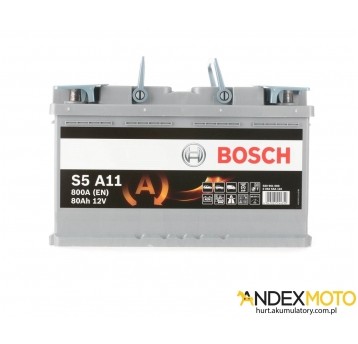 Akumulator 80 Ah BOSCH AGM S5A11 0 092 S5A 110