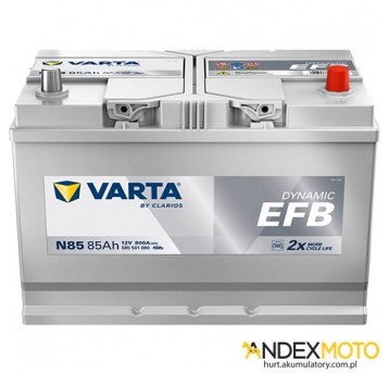 Akumulator 85 Ah VARTA DYNAMIC EFB N85 585501080