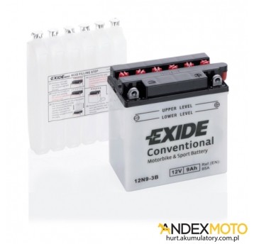 Akumulator 9 Ah EXIDE conventional 12N9-3B