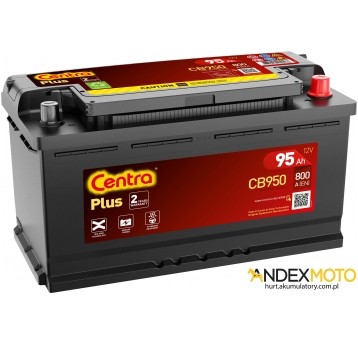 Akumulator 95 Ah CENTRA PLUS CB950